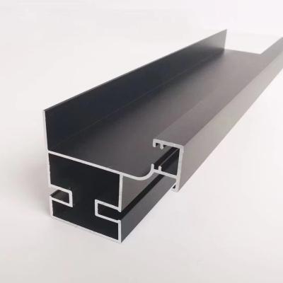 China Handless kitchen cabinet Fashion Side cabinet horizontal gola LED extruded aluminum handle for sale