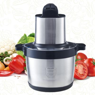 China 6L Cleaver Commercial Meat Blender Food Stainless Steel Grinder Vegetable Chopper 1200w Desktop Chopper for sale