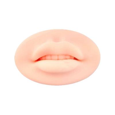 China Ood Hardness Leather Quality Open Mouth Lips Silicone 3D Practice Skin Microblading Lip Blush Training Supplies For Semi Permanent Makeup for sale