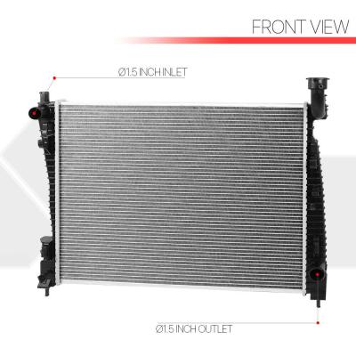 China Automotive Parts Aluminum Radiator Core OE Replacement For 11-18 Durango/Grand Cherokee dpi-13200 52014529AB 55038001AH for sale