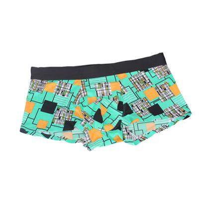 China Teen Antibacterial Stylish Boxer Shorts Ice Silk Non-trace Underwear Cool Summer Printed Boxers Boys Panties For Promotion Wholesale Trunk for sale