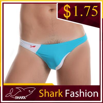 China Antibacterial Men's Fashion Shark Briefs Many With Wonderful Colors Mens Bikini Swimwear Sexy Nylon Young Boy Franco Camion for sale