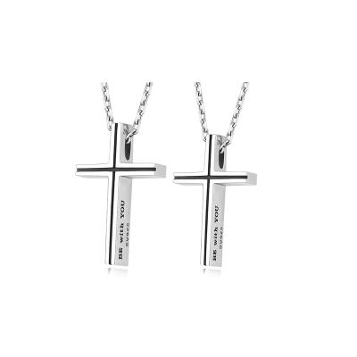 China 2021 style CLASSIC new design silver cross necklace for men best selling sterling silver necklace for sale