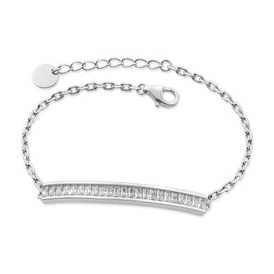 China 2021 Brand Fashion Hot Selling CLASSIC Artificial Silver Jewelry 925 Female Chain Bracelet for sale