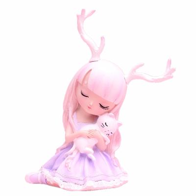 China Custom Handmade Custom Box Doll Toy Resin Mystery Decoration Cartoon Animation Mascot Crafts for sale