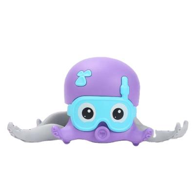 China Bath Toy Cartoon Octopus Pull Toy Water And Land Baby Hot Selling Walking Beach Toys Pool Bath Toys for sale