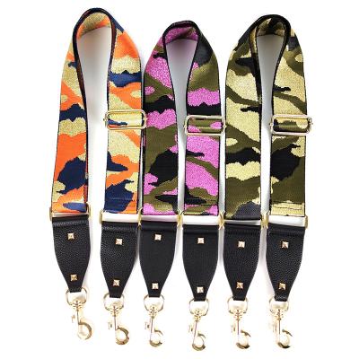 China Bag Accessories Hot Selling Handbag Crossbody Camouflage Webbing Adjustable Camera Shoulder Strap for sale