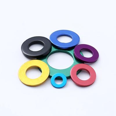 China Flat Washer Anodized Aluminum Washers 4mm Aluminum Washer Colored Aluminum Washer 3mm for sale