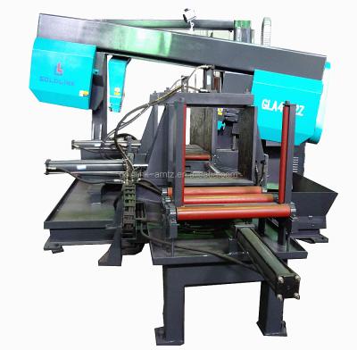 China Hot Selling Full Automatic Angle Cutting Bandsaw CNC CNC 45 60 Degree Angle Cutting Metal Band Saw Machine for sale