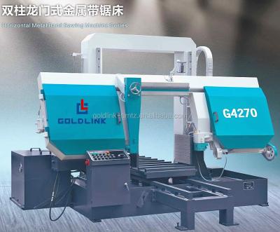 China Heavy Duty Metal Cutting Machine G4270/G4285 Square Column CE ISO Certified Metal Sawing Double Horizontal Band Saw Machine for sale