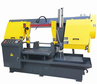 China Building Material Shops Semi Automatic Horizontal Band Saw Iron Cutting Machine for sale