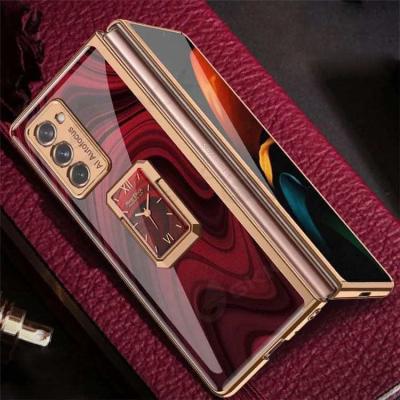 China Creative Shockproof Plated PC Back Cover For Samsung Galaxy Z Fold 2 Shockproof Phone Case for sale