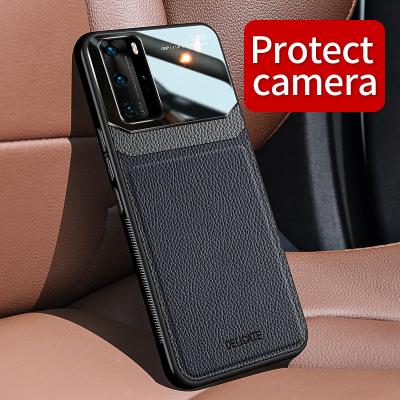 China Protective Full PC Grainy Leather Hand Feeling Comfortable Phone Case for sale