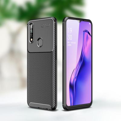 China Half-wrapped Case Beetle Carbon Fiber Texture Slim TPU Phone Case For OPPO Realme X50 Realme XT Realme 5 for sale