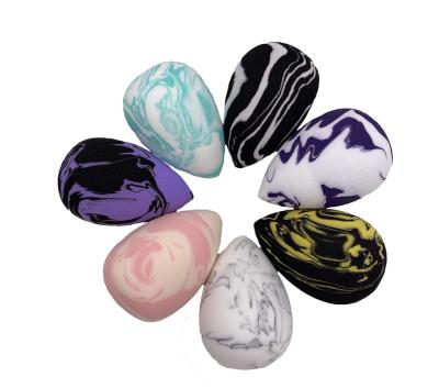 China Different Design Marble Color Makeup Beauty Soft Sponge Friendly To Color Skins for sale