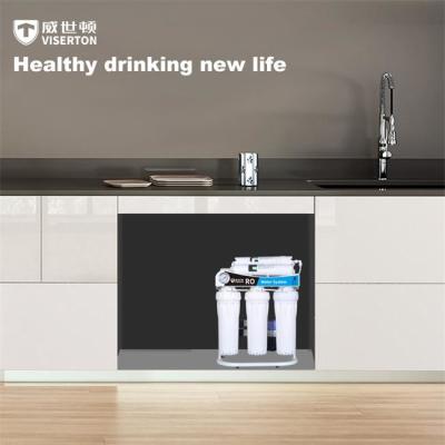 China Filtro de agua potable de gran flujo 1.3L/Min debajo del purificador de agua de nanofiltración del fregadero en venta