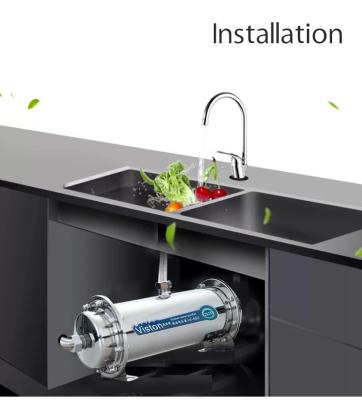 China Purificador de agua de acero inoxidable compuesto de cocina 500 l/h en venta