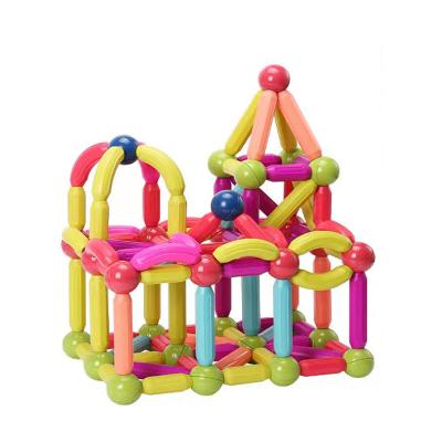 China The Safest Colorful Building Toy 25PCS 3D Magnet Stick and Rods Set Educational Kids Sticks and Balls Creative Flexible Magnetic Building Blocks for sale