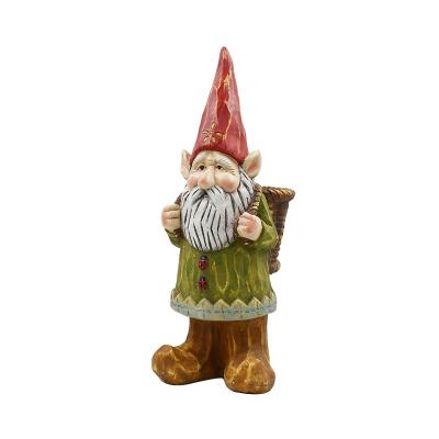 China Modern Custom Flower Arrangement Resin Planter Pots Gnome Planter In Garden Decor for sale