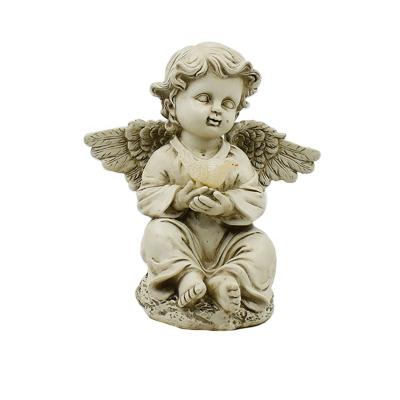 China China LED Yard Decor Resin Angel Solar Garden Statue Solar Lights Angels for sale