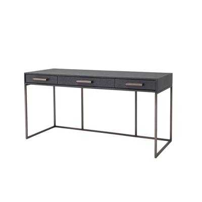 China (Other) Italy simple design veneer MDF carcass metal adjustable dark gray three legs drawing dressing table for sale