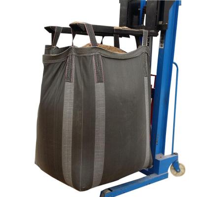 China PP Woven Fibc Packing 1 Ton Bulk Bag Plastic Container Black Cross Corner Big Bag en venta