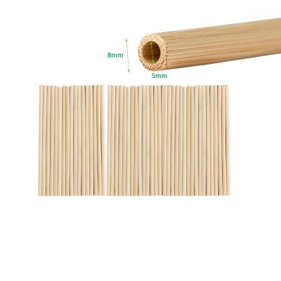 China Disposable Biodegradable Natural Bamboo Straws 200MM10branch/bag For Bar Beverage Services Ltd for sale