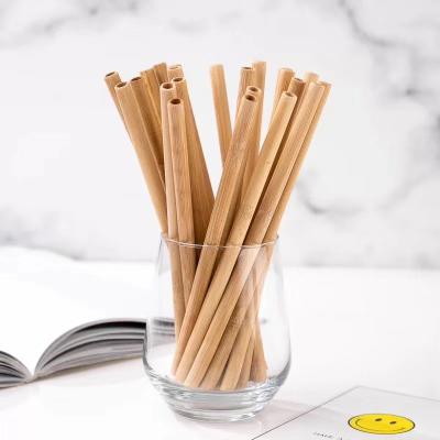 China Contemporary 100% Green Environmental Bamboo Straws, Drinking Straws Individually Wrapped Customizable LOGO for sale