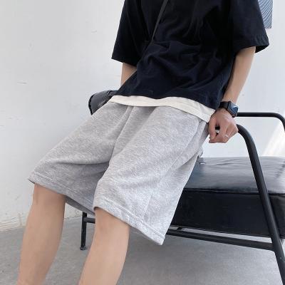 China Custom Gray Anti-Wrinkle Jogger Sweat Shorts French Terry Sweat Shorts Wholesale Men's Jogger Shorts Gym Shorts for sale