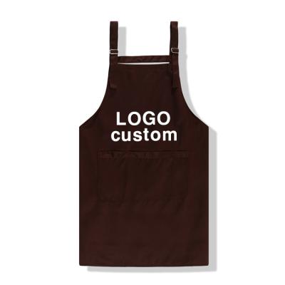 China Custom 100% Custom Printing Cotton Chef Aprons Women Men Waitress Apron Wholesale Bartender Kitchen Cleaning Cooking Kitchen Aprons for sale