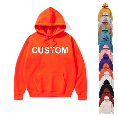 China custom 100% cotton men's Anti-wrinkle logo hoodie set sweatshirts shear jogger apparel blank oversized hoodie pullover men unisex hoodies for sale