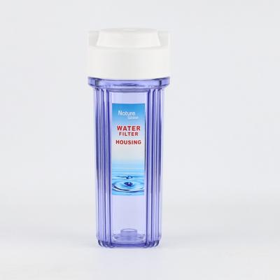 China Household Housing Reverse Osmosis Water Treatment Water Filter Housing 10 Inch Transparent for sale