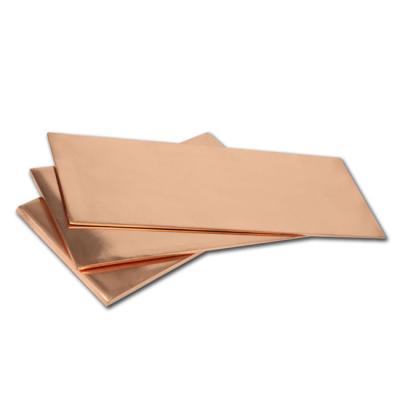 China Electronic field 3mm 4mm copper plate 1mm 2mm can be pure copper plate price customized ex-factory coopers for sale