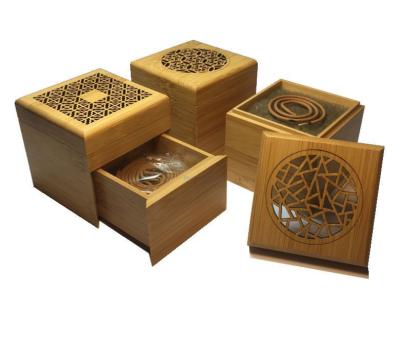 China Wholesale Middle East Large Size Bamboo Nan Bamboo Coil Incense Box Chinese Incense Making Censer for sale