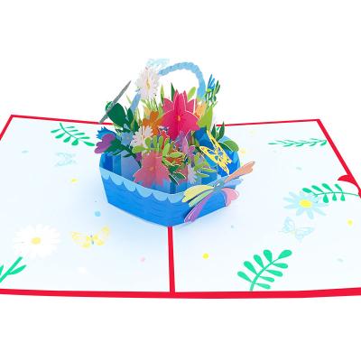 China Europe Pop Up Cards Flower 3d Greeting Card For Mother Handmade In China Supplies Wholesaler Retailer for sale