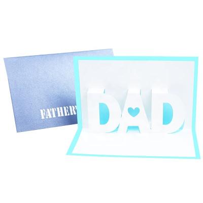 China Europe Best Handmade 3D Dad Pop Up Father's Day Greeting Card For Dad Husband Birthday Cards for sale