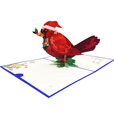 China Europe/America/Oceania 3d Bird Greeting Card Laser Cut Noise Up Animal Gifts OEM Birthday Gifts For Kids Offset Printing Bestseller for sale