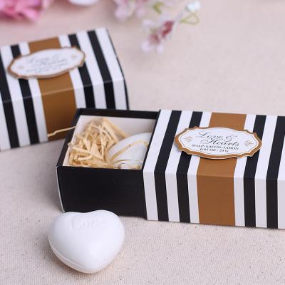 China Wedding Wholesale Cheap Bridal Shower Favor Guest Keepsake Wedding Favor Scented Love Heart Soap Gift for sale