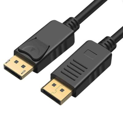 China Male LAPTOP 1.8m Displayport DP to displayport 1.4 display port data fiber optic cable for sale