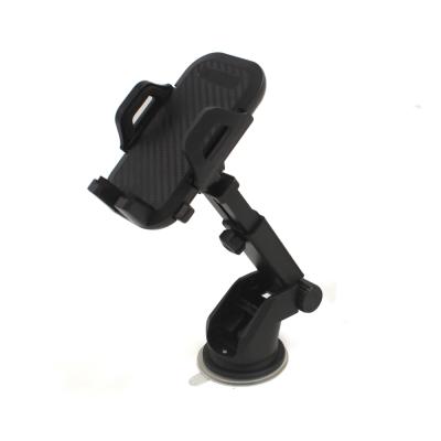 China 360 Degree Adjustable Carbon Fiber Portable Rotating Mobile Phone Car Plastic Holder With Suction Cup Car Use Dash Front Windshield for sale