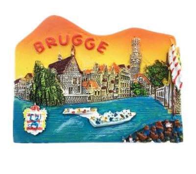 China Europe Fridge Magnet Travel Souvenir Gift Collection Craft Fridge Decoration Bruges Belgium for sale