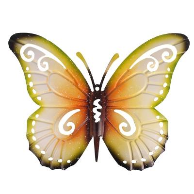 China Custom Europe Metal Butterfly Wall Decor - Wall Art Decorations Hanging for Kitchen, Outdoor, Fence, Garden, Yard for sale