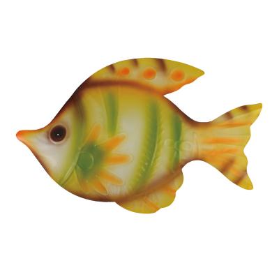 China Custom Europe Metal Fish Wall Art Garden Decor Colorful Outdoor or Indoor Wall Sculptures Metal Wall Mount for sale