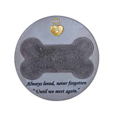 China Europe Resin Round Personalized Pet Headstone Monument for sale