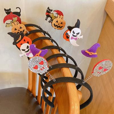 China Universal headband of Japan and 2021 new Korean style Halloween headdress small funny pumpkin devil performance prop for sale