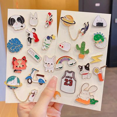 China Japanese Cute Fantasy Cartoon ALLOY Brooches High Quality Multi Style Custom Pins Brooches For Diy Personality Design Badge for sale