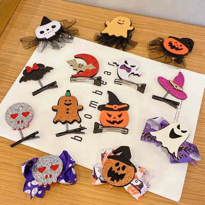 China Cheap wholesale Japan and Korean style new arrival Halloween children's hair clip accessories hair bows hairpin for sale