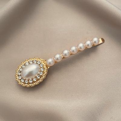 China European and American style hot selling pearl hair clip set fashion Crystal Hairclip Hairpin for sale