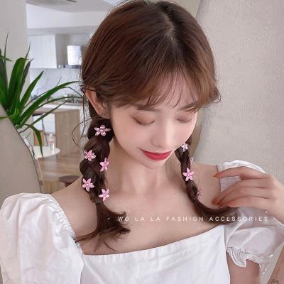 China European and American Colorful Female Back Hairpin Small Flower Hair Clip Hairstyle Children's Style Clip Headdress for sale