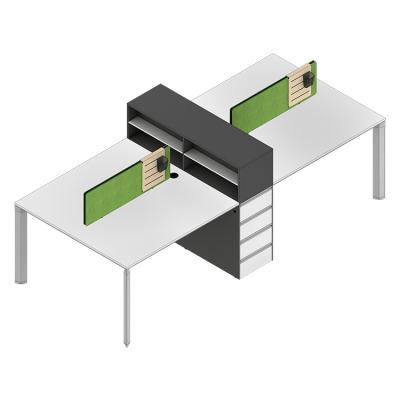 China Modern Modular Drawer Office System Office Furniture 4 Person Workstation for sale